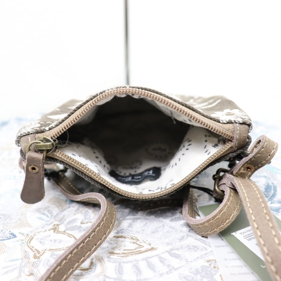 🆕Myra Bag Brown Floral Crossbody Bag Small Purse - Picture 8 of 8
